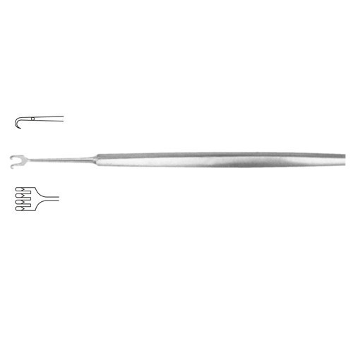 Rollet Fine Wound Retractor 4 Sharp Prongs 13.5 cm, Width 7.0 mm