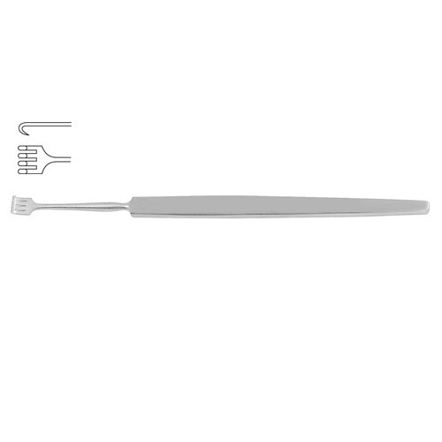 Knapp Fine Wound Retractor 4 Blunt Prongs 13.5 cm