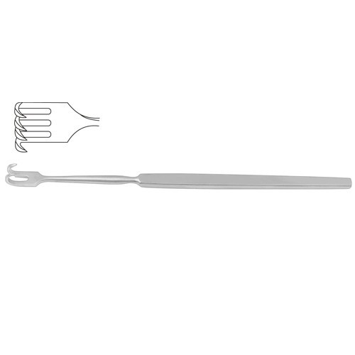 Wound Retractor 4 Sharp Prongs – Small Curve 16.5 cm, Width 9.5 mm