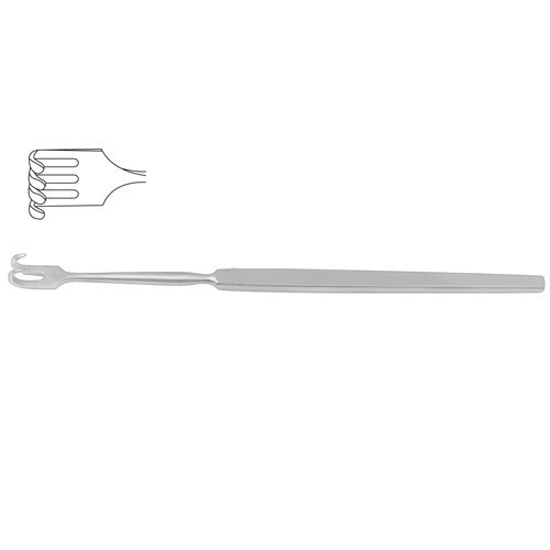 Wound Retractor 4 Blunt Prongs – Small Curve 16.5 cm, Width 9.5 mm