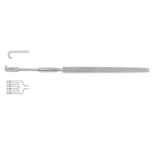 Wound Retractor Flexible – 4 Sharp Prongs 16 cm