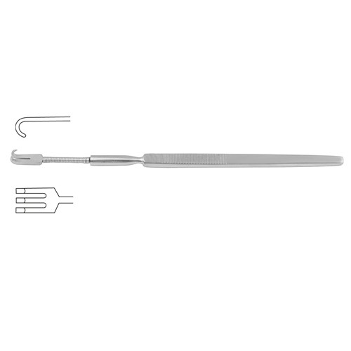 Wound Retractor Flexible – 3 Blunt Prongs 16 cm