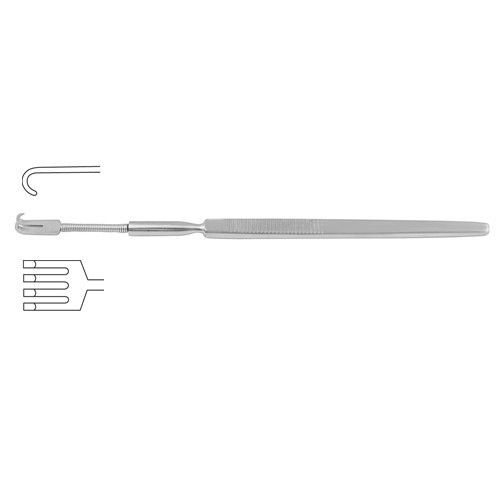 Wound Retractor Flexible – 4 Blunt Prongs 16 cm