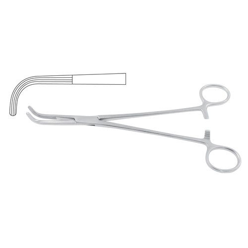 Mixter Dissecting and Ligature Forcep Right Angled – Longitudinally Serrated 28 cm