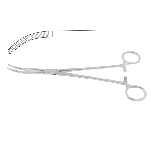 Rumel Dissecting and Ligature Forcep Curved 23 cm