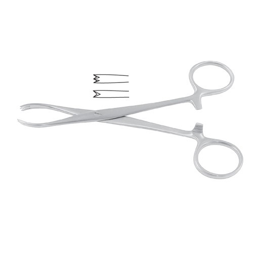 Chaput Haemostatic Forcep 2 x 3 Teeth 12.5 cm