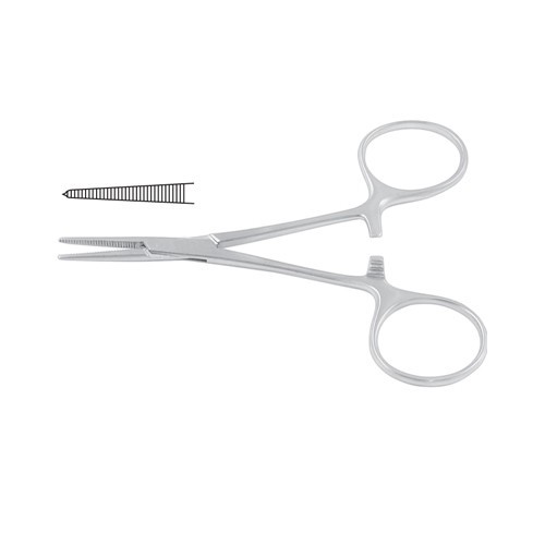 Hartmann Haemostatic Forcep Straight – 1 x 2 Teeth 10 cm