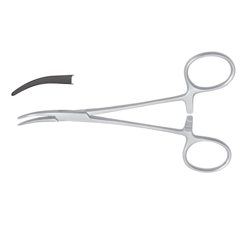 Haemostatic Forcep Cross Serrated Jaw 12.5 cm