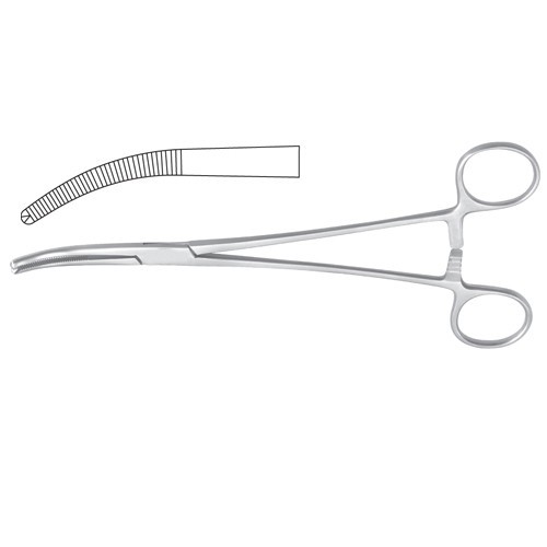 Mikulicz Peritoneum Forcep Curved – 1 x 2 Teeth 20.5 cm