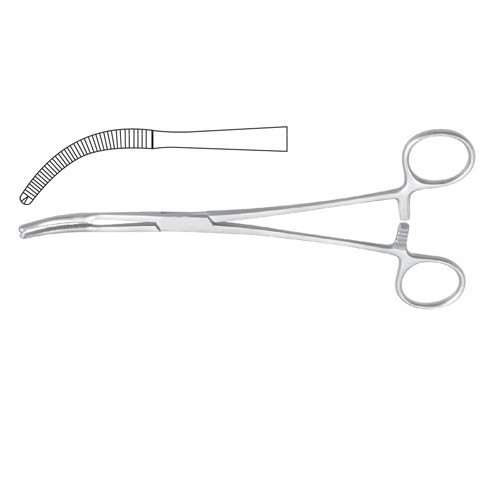 Mikulicz Peritoneum Forcep Curved – 1 x 2 Teeth 20 cm