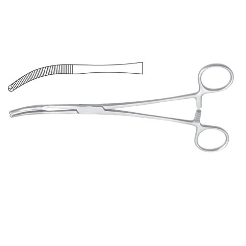 Mikulicz Peritoneum Forcep Curved – 1 x 2 Teeth 18.5 cm