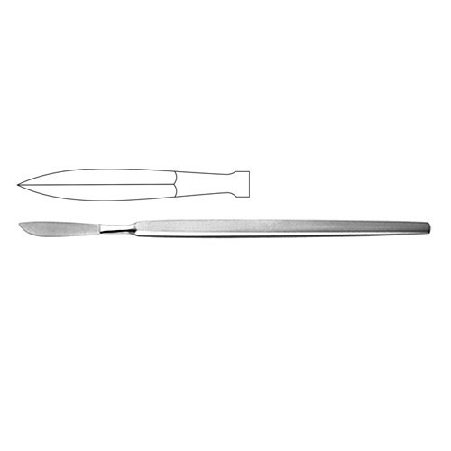 Dieffenbach Dissecting Knife / Opreating Knife With Metal Handle 17 cm