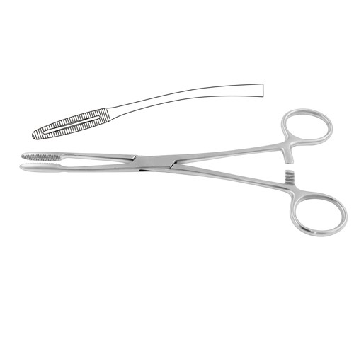 Gross-Maier Dressing Forceps Curved – With Ratchet 20 cm